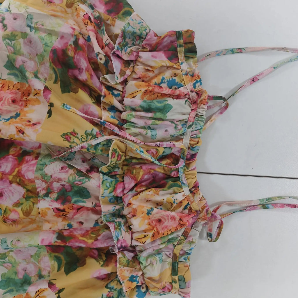 Floral Corset Midi