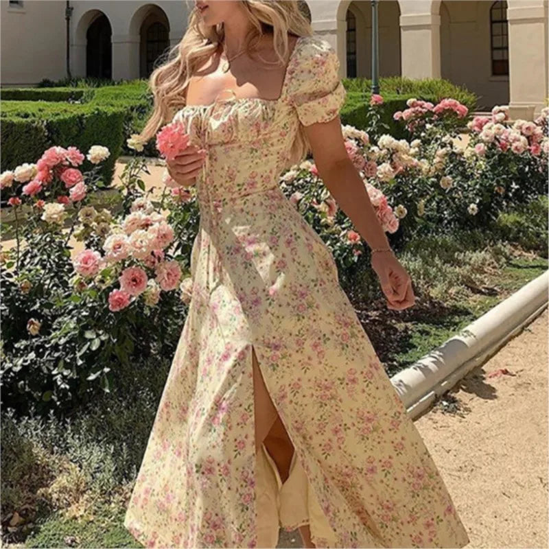 Floral Corset Midi
