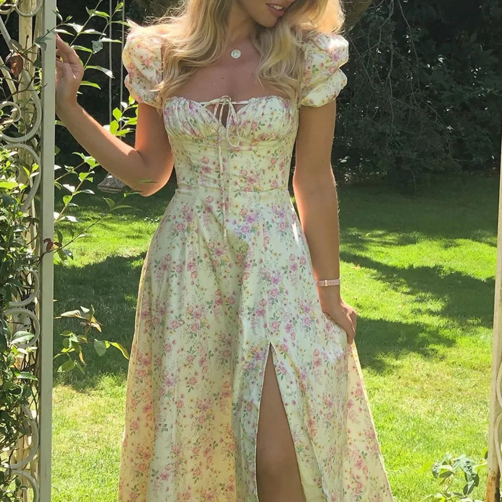 Floral Corset Midi