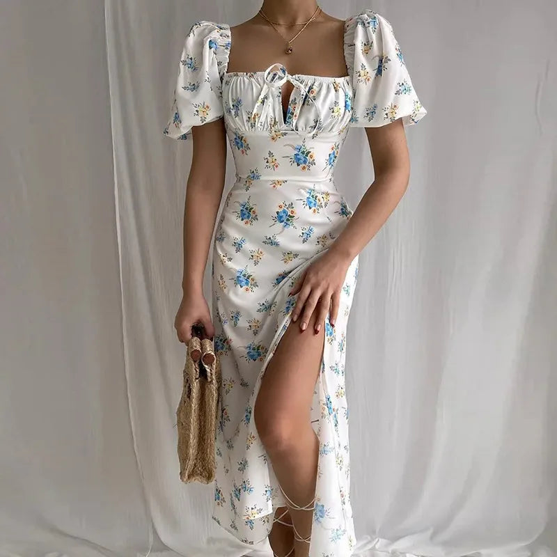 Floral Corset Midi