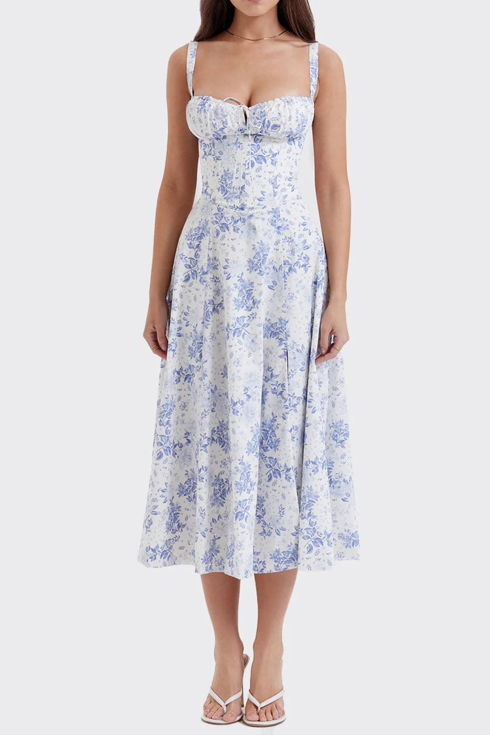 Floral Corset Midi