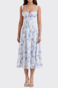 Floral Corset Midi